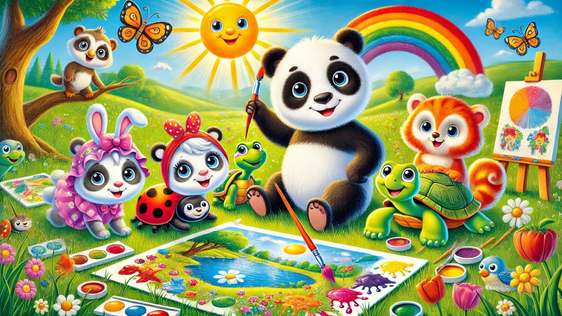 Painting with Peter the Panda